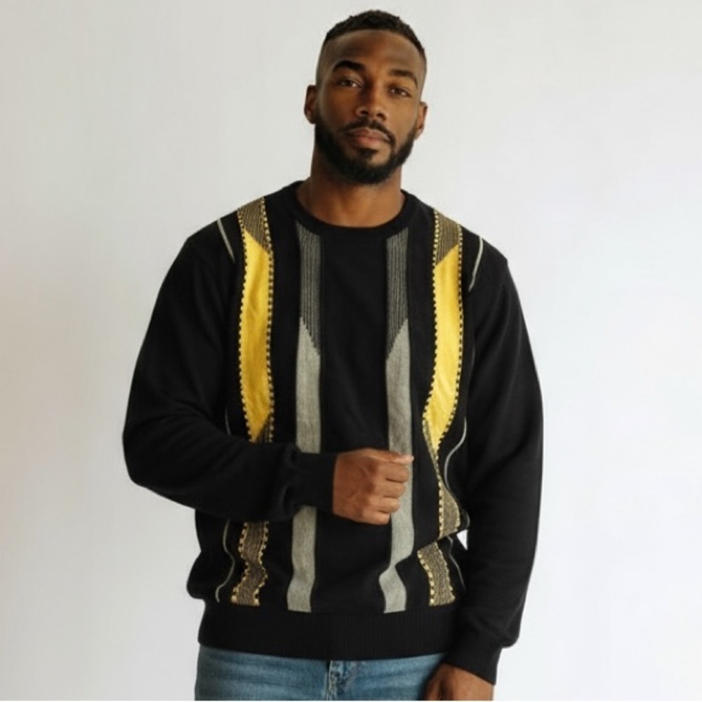 Vintage 90’s F/X Fusion Navy Blue Sweater​